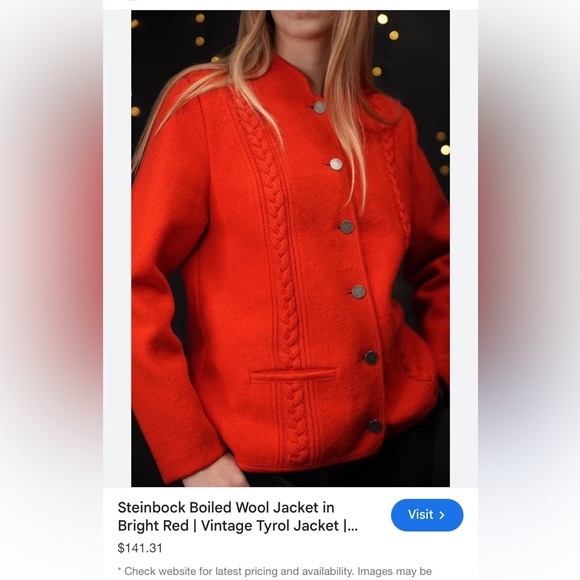 🔥Steinbock Boiled Wool Vintage Tyrol Jacket | Made in Austria🔥 - Picture 12 of 13